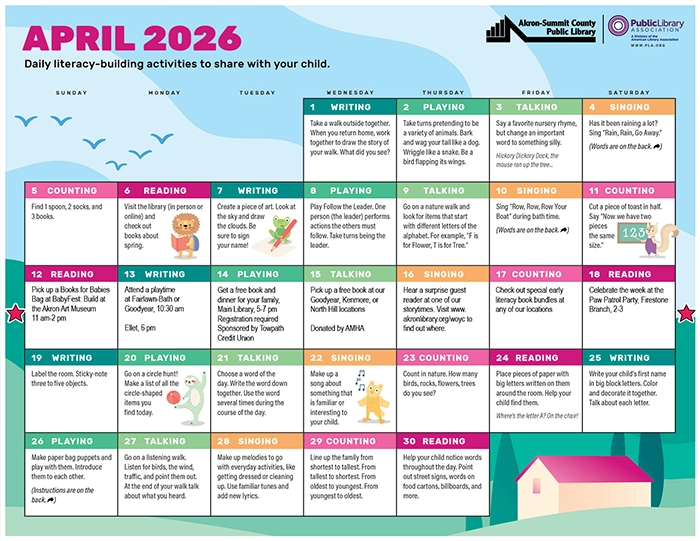 PLA Early Childhood Calendar