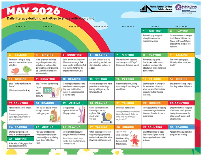 PLA Early Childhood Calendar