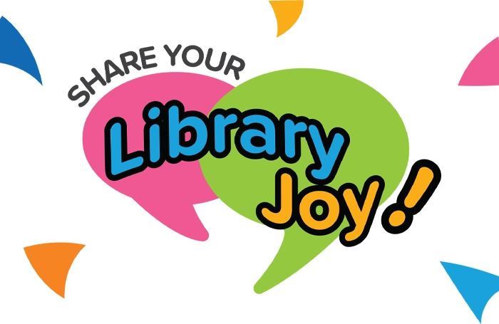 Share your Library Joy graphic