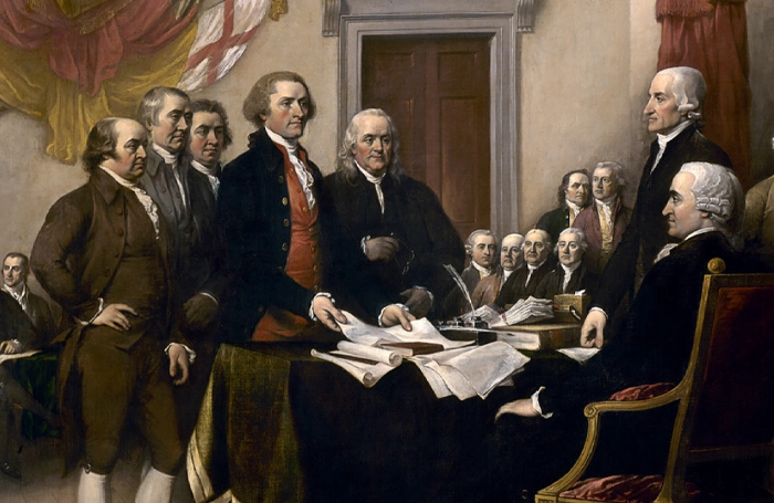 painting of our founding father's from 1776