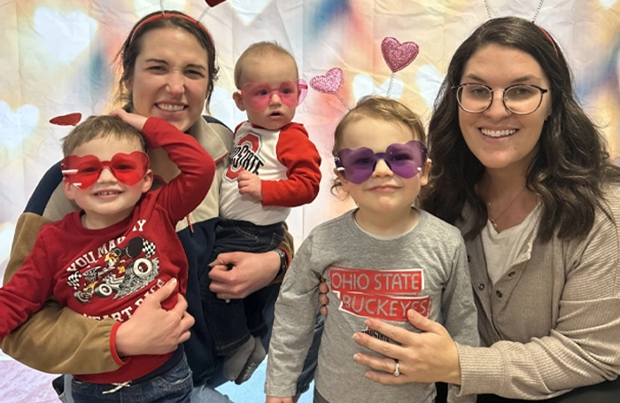 family with women and children