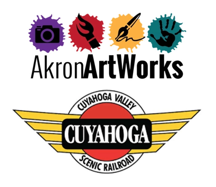 Akron Art Works & Cuyahoga Valley Scenic Railroad logos